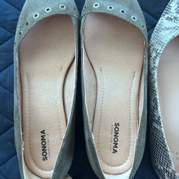 J. Crew Women's Flats - Gray, Snake Print, Tan, Black - Picture 3 of 5